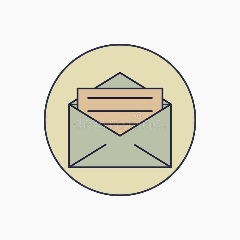 Mail vector icon. E-mail icon, Envelope illustration, message vector royalty free illustration