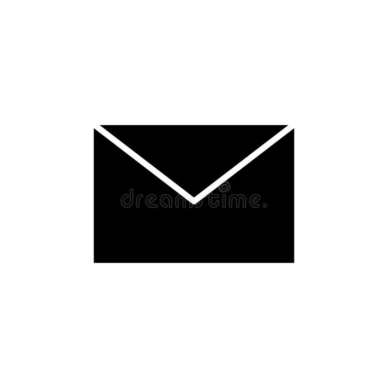 Mail vector icon isolated on white background. E-mail icon. Envelope illustration. Message royalty free illustration