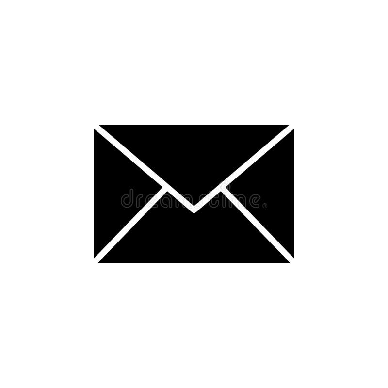 Mail vector icon isolated on white background. E-mail icon. Envelope illustration. Message royalty free illustration