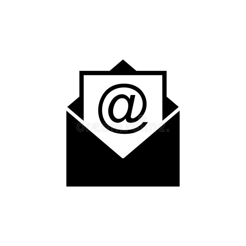 Mail vector icon isolated on white background. E-mail icon. Envelope illustration. Message stock illustration