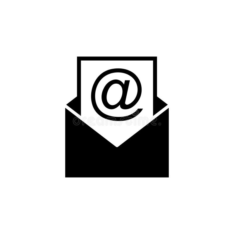 Mail vector icon isolated on white background. E-mail icon. Envelope illustration. Message stock illustration