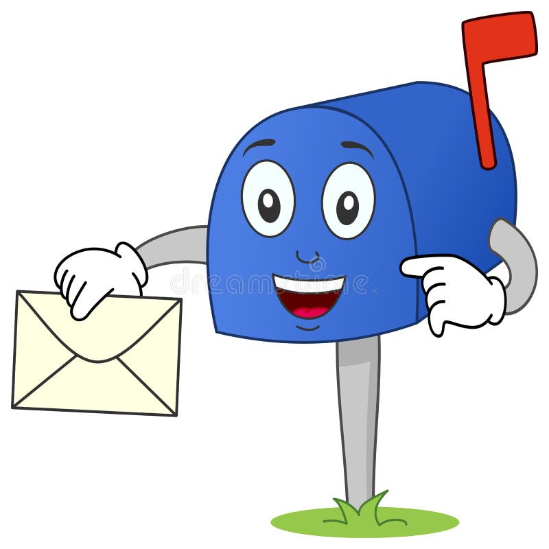 Mailbox Character with Letter