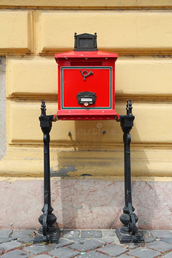 Hungarian Post Also Known As Magyar Posta Logo on One of a Delivery Van