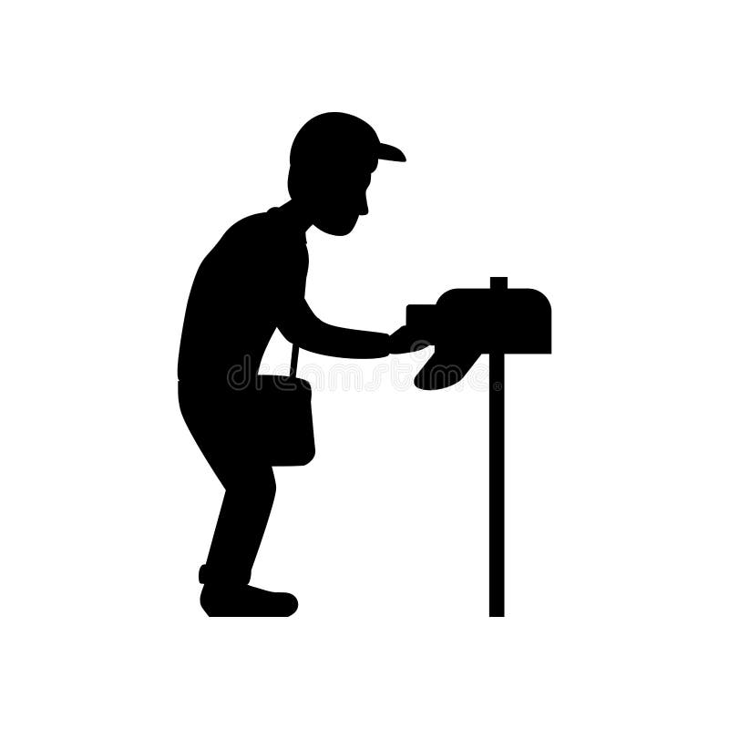 Mailman Silhouette Stock Illustrations 156 Mailman Silhouette Stock