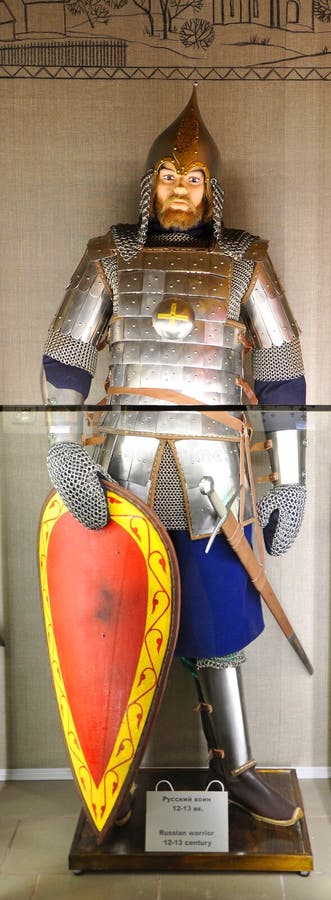 Tin soldier 11-13 centurie 75 mm East Slavic warrior in lamellar armor figure 