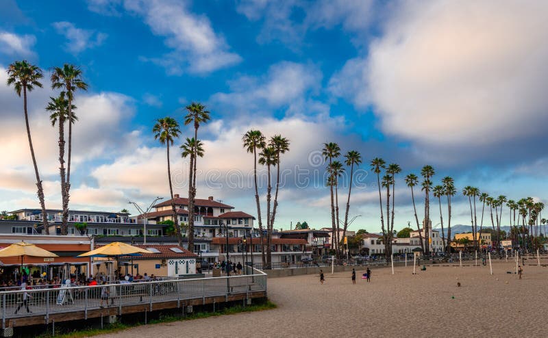 Main Beach, Santa Cruz editorial photo. Image of american - 137457981