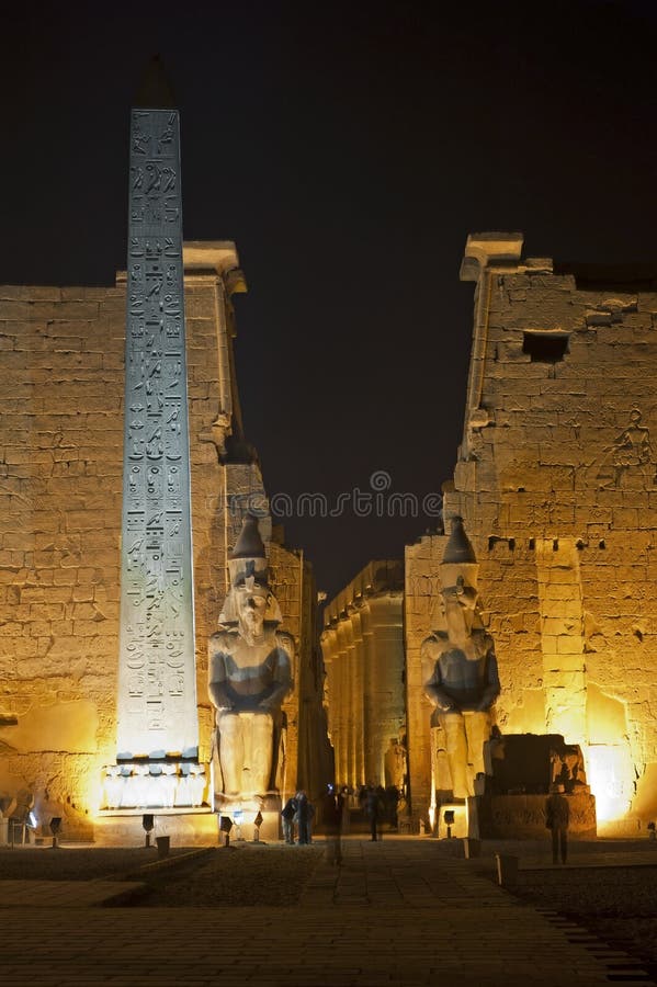 Main entrance to Luxor Temple