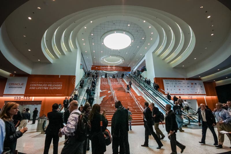 Main Entrance To Oracle OpenWorld Conference in Moscone Convention