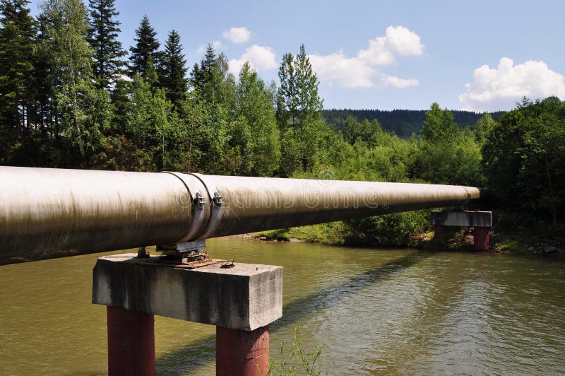 The main gas pipeline of a high pressure.