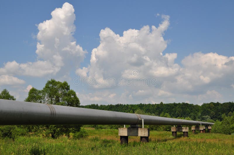 The main gas pipeline of a high pressure.