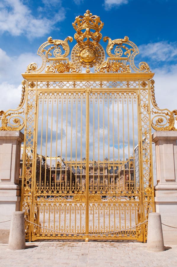 Main Gate of Versailles Palace Stock Image Image of tourist, king