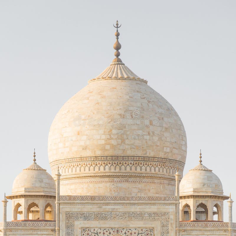 Main marble dome of Taj mahal, Agra, India