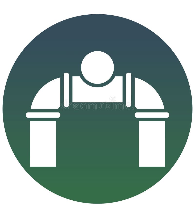 Main pipeline, pipe valve Isolated Vector Icon can be easily modified or edit stock illustration