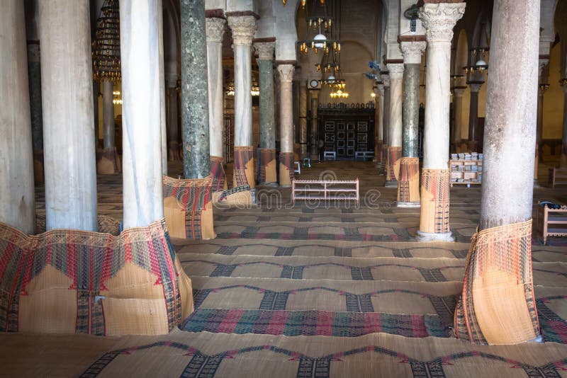 Main Prayer Room In The Great Mosque Of Kairouan Also 