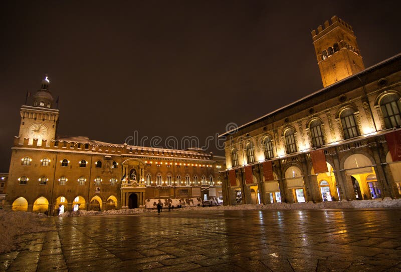 Main square, bologna stock image. Image of plaza, bologna 24310237