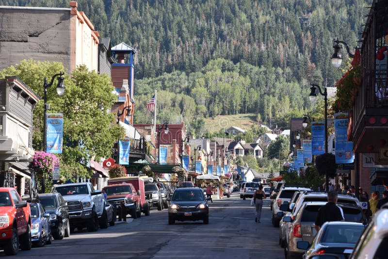 Main Street i Park City, Utah arkivfoto Main Street i Park City, Utah arkivfoto