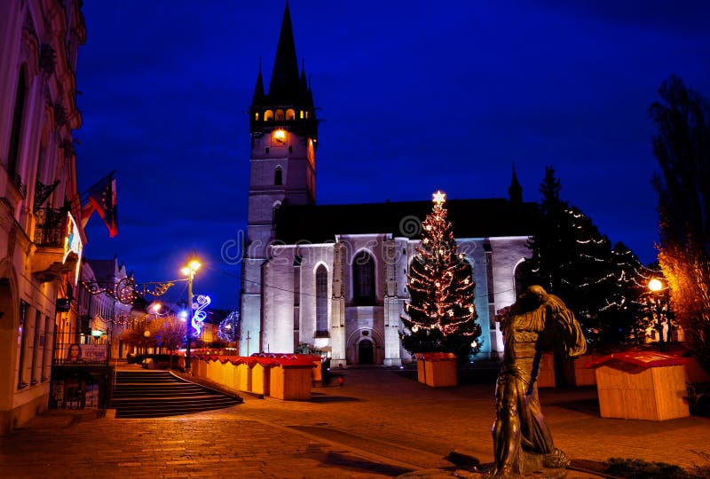 Main Street in Presov, Slovakia