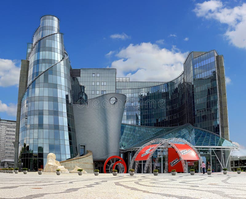 Main TVP headquarters at Woronicza street Warsaw royalty free stock photos Main TVP headquarters at Woronicza street Warsaw royalty free stock photos