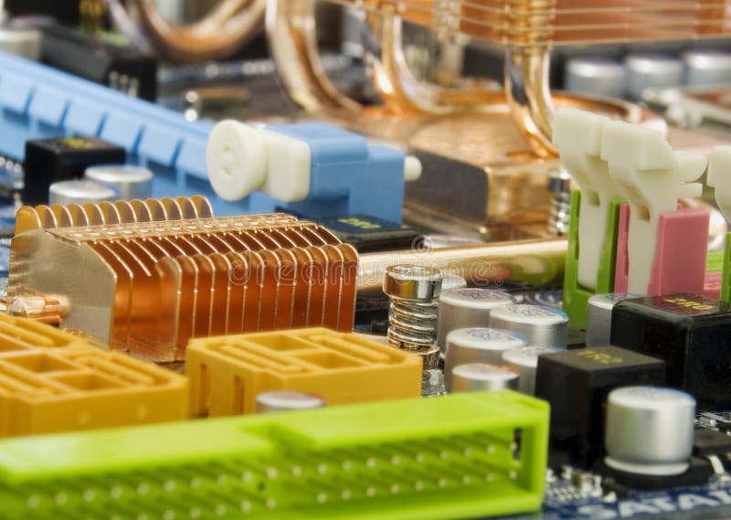 Mainboard d'ordinateur photographie stock Mainboard d'ordinateur photographie stock