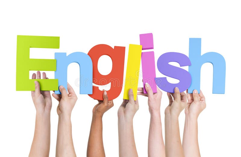 Mains multi-ethniques jugeant Word anglais photos stock Mains multi-ethniques jugeant Word anglais photos stock
