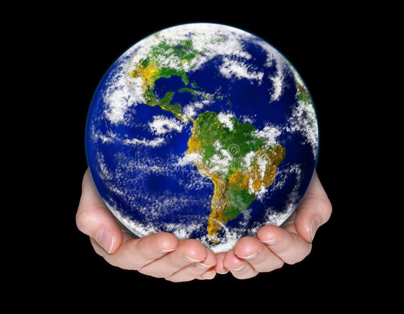 Hands lovingly holding and protecting planet Earth. Hands lovingly holding and protecting planet Earth.