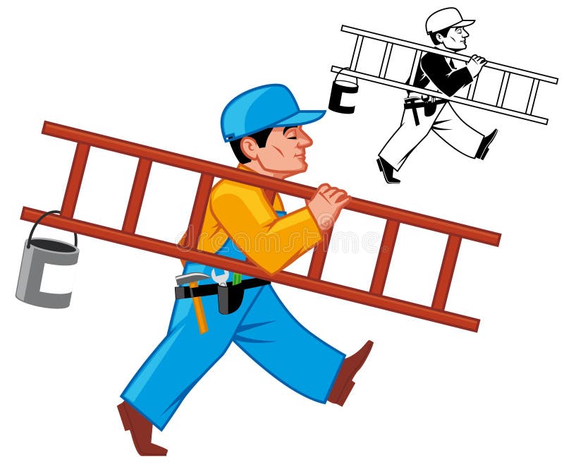 Maintenance man stock illustration. Illustration of walk - 18865188