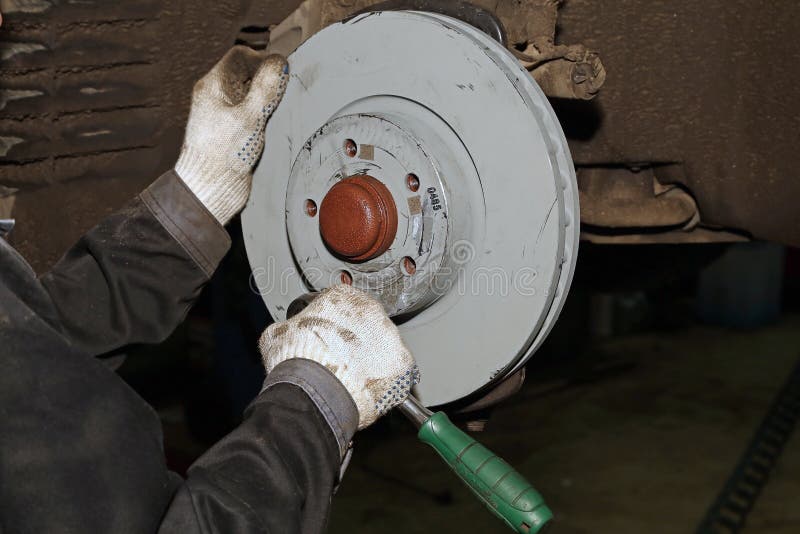 Maintenance and Repair of the Car. Replacing the Brake Disk. Stock