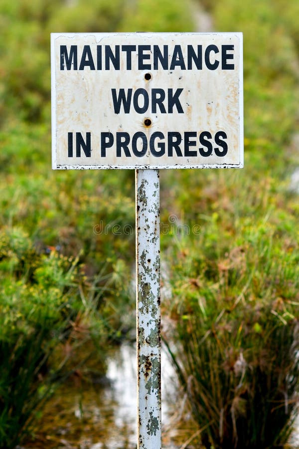 Maintenance Work In Progress Sign Board Stock Image Image Of Board Concept Maintenance Work In Progress Sign Board Stock Image Image Of Board Concept