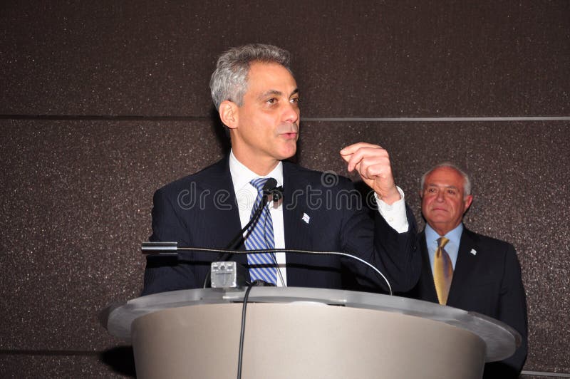 Chicago Mayor Rahm Emanuel at the Michigan Avenue magazine event on May 10, 2012. Chicago Mayor Rahm Emanuel at the Michigan Avenue magazine event on May 10, 2012.