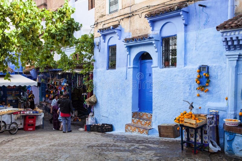 Maison Bleue De Chefchaouen Image stock Image du voûte, bleu 50474877