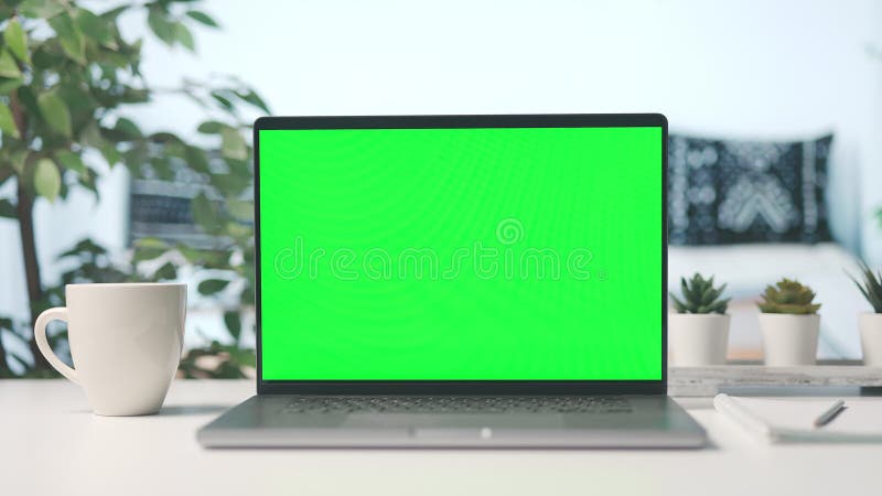 Maison confortable avec ordinateur portable chroma banque de vidéos