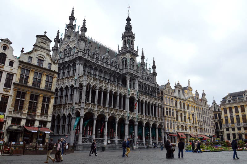 Maison du Roi, museu da cidade de Bruxelas em Grand Place, Bruxelas, Bélgica imagens de stock Maison du Roi, museu da cidade de Bruxelas em Grand Place, Bruxelas, Bélgica imagens de stock