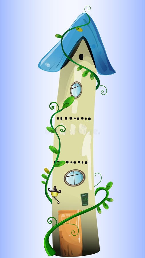 Download Maison Fabuleuse Avec Les Plantes Vertes Illustration de Vecteur - Illustration du cartoon, héros: 45368661