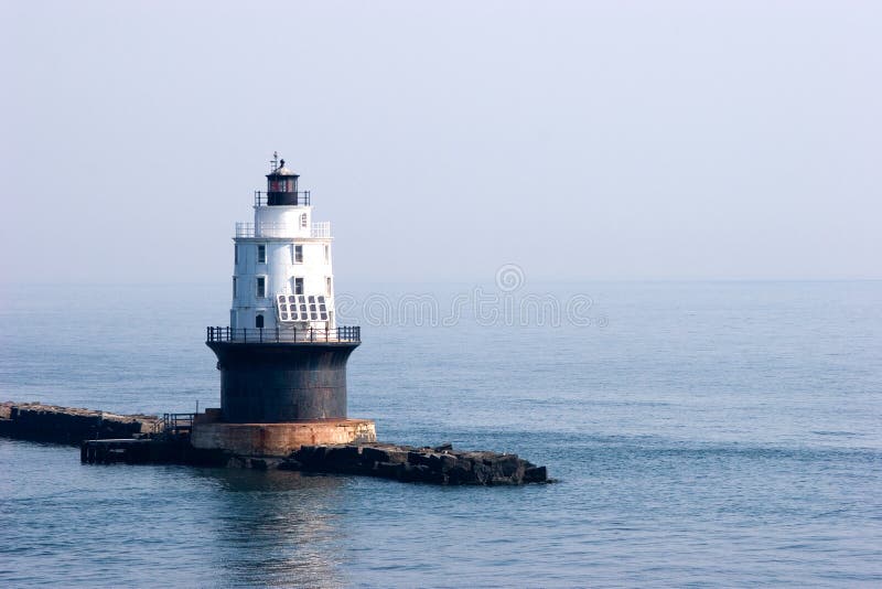 A ships light house on deleware bay. A ships light house on deleware bay