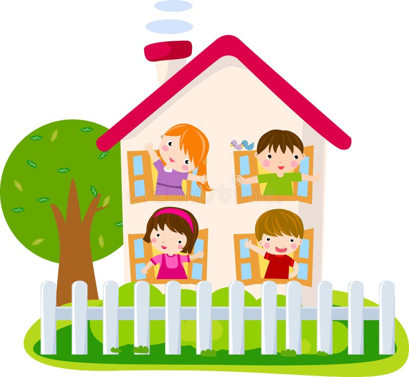 Maison mignonne illustration libre de droits Maison mignonne illustration libre de droits