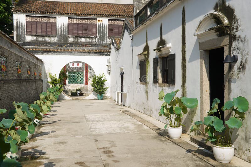 Maison riche traditionnelle historique de mandarine dans Macao, Chine images stock Maison riche traditionnelle historique de mandarine dans Macao, Chine images stock
