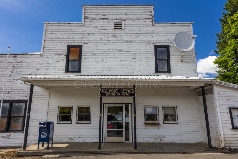 MAY 25 2019, LENORE IDAHO,  USA Old post office at Lenore Idaho along the Missouri River. MAY 25 2019, LENORE IDAHO,  USA Old post office at Lenore Idaho along the Missouri River