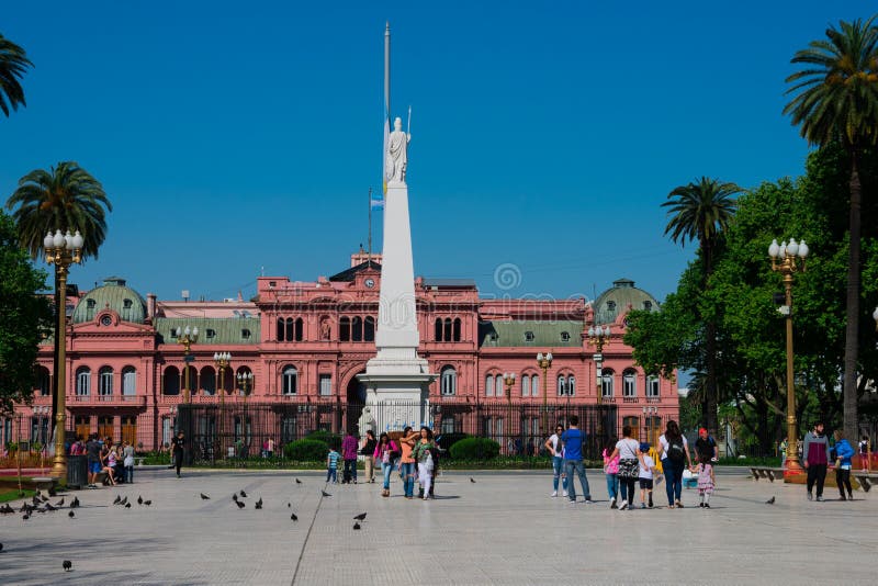 Maj Obciosuje plac de Mayo i Różowego Domowego Casa Rosada