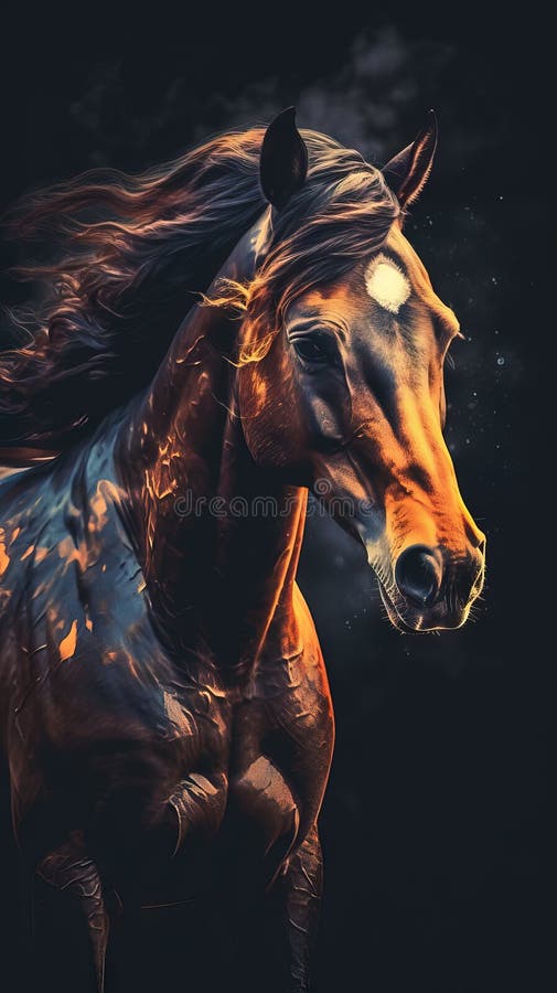 Black Horse Portrait by alyriaart on DeviantArt