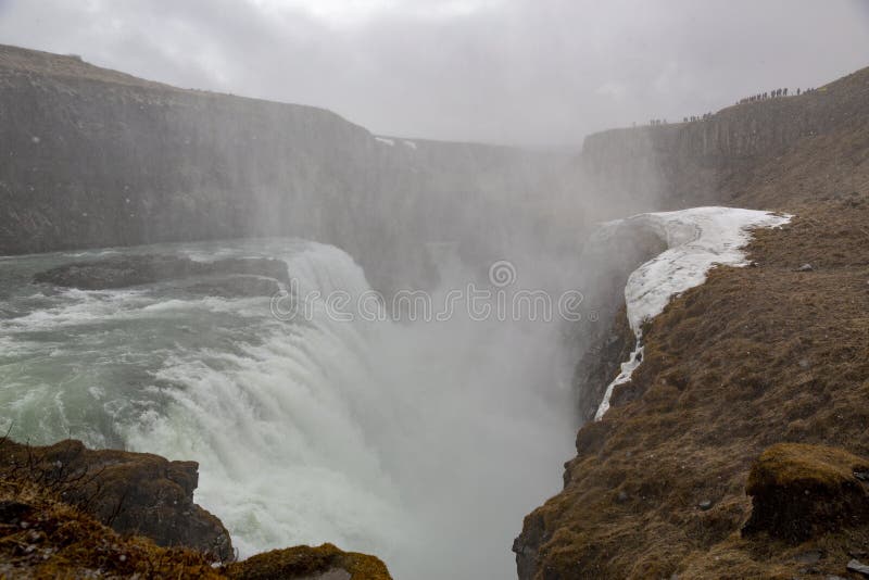 Snowstorm At Waterfall Stock Photo Image Of National 116612554