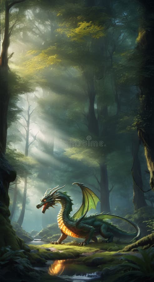 Majestueux dragon de minuit rugissant sous la pleine lune illustration libre de droits