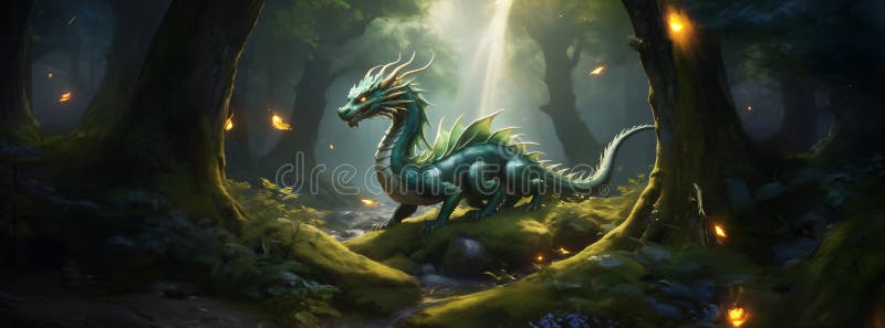 Majestueux dragon de minuit rugissant sous la pleine lune illustration de vecteur