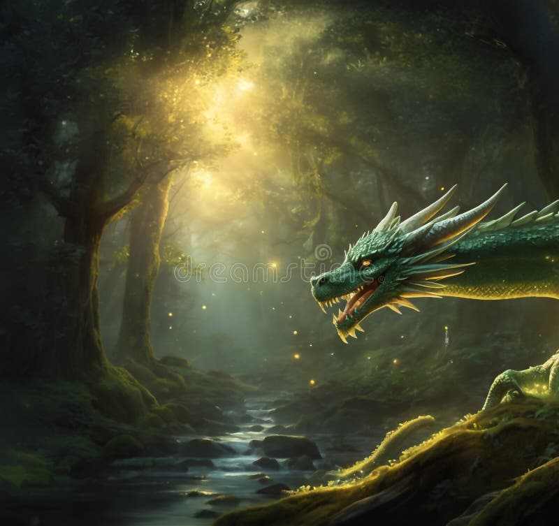 Majestueux dragon de minuit rugissant sous la pleine lune illustration libre de droits