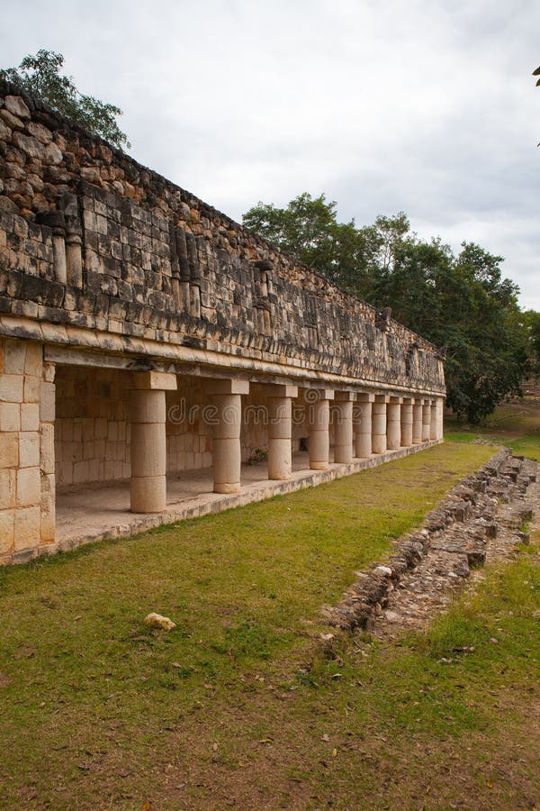 Majestueuze ruïnesmaya stad in Uxmal, Mexico royalty-vrije stock foto's Majestueuze ruïnesmaya stad in Uxmal, Mexico royalty-vrije stock foto's