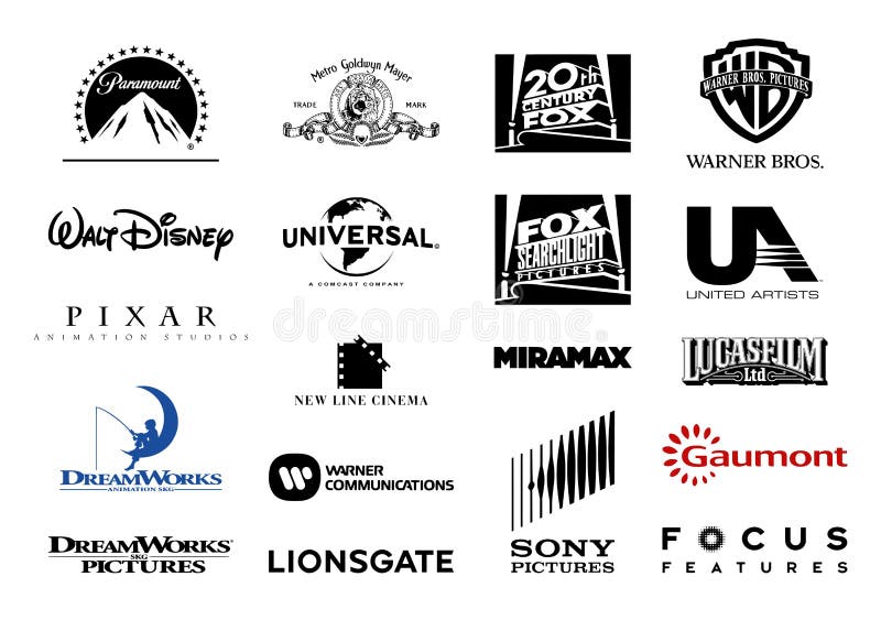 Major Film Studios Vector Logos Editorial Photography - Illustration of  35mm, director: 65408117