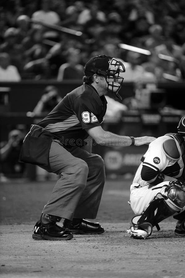 Major League Umpire editorial stock image. Image of handeye 86205839
