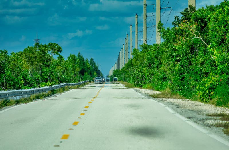 Major Road of Florida Keys, USA Stock Image Image of interstate