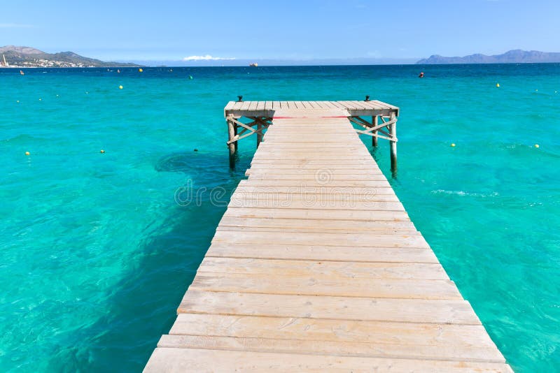 Majorca Platja De Muro Beach Alcudia Bay Mallorca Stock Image - Image ...