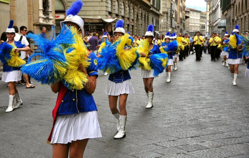 Majorette, cheerleader in Italy