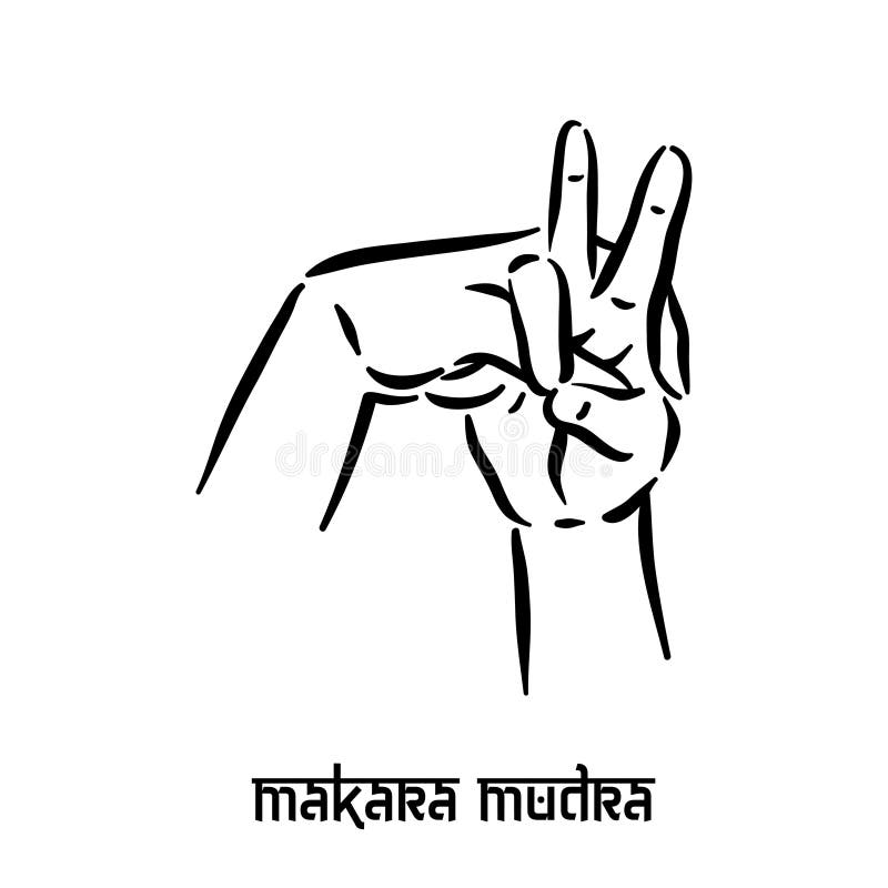 Hand Yoga Mudra Gyan Mudra Stock Illustrations – 108 Hand Yoga Mudra ...